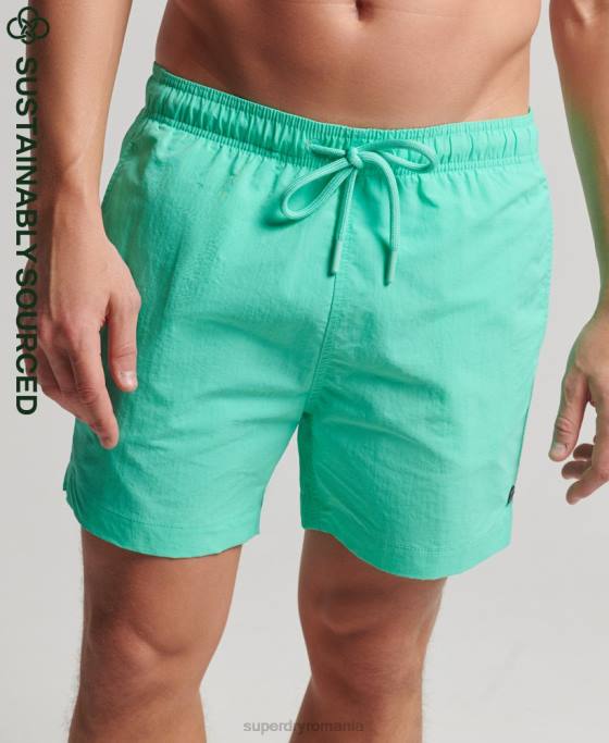 Superdry pantaloni scurți de baie reciclați studios îmbrăcăminte verde bărbați JX0Z417