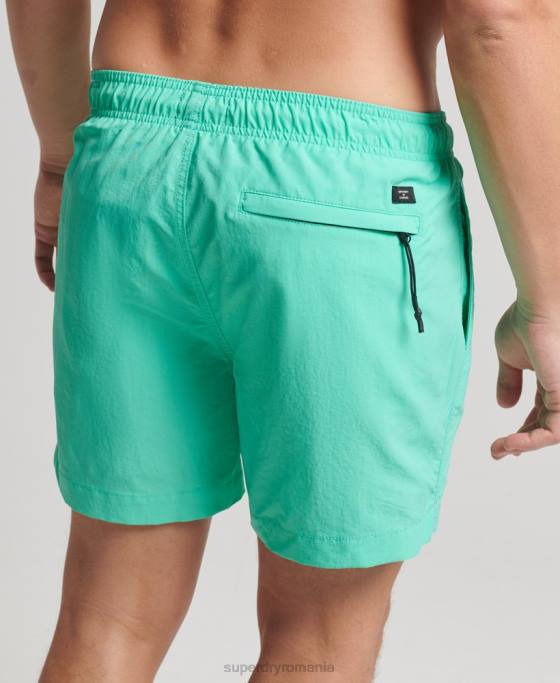 Superdry pantaloni scurți de baie reciclați studios îmbrăcăminte verde bărbați JX0Z417