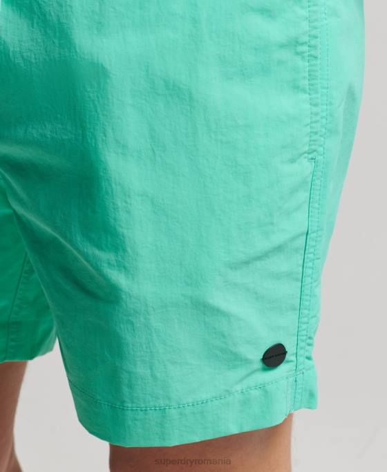 Superdry pantaloni scurți de baie reciclați studios îmbrăcăminte verde bărbați JX0Z417
