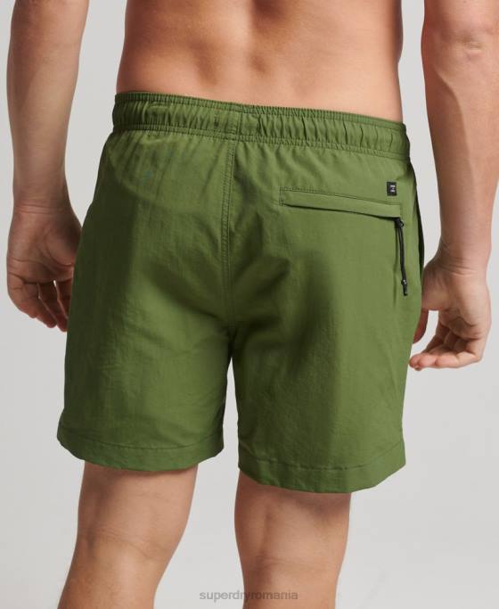 Superdry pantaloni scurți de baie reciclați studios îmbrăcăminte verde bărbați JX0Z442