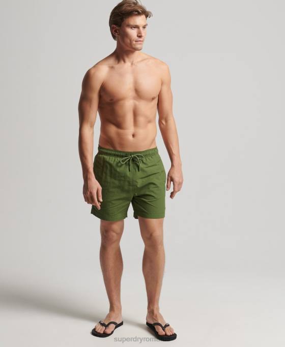 Superdry pantaloni scurți de baie reciclați studios îmbrăcăminte verde bărbați JX0Z442