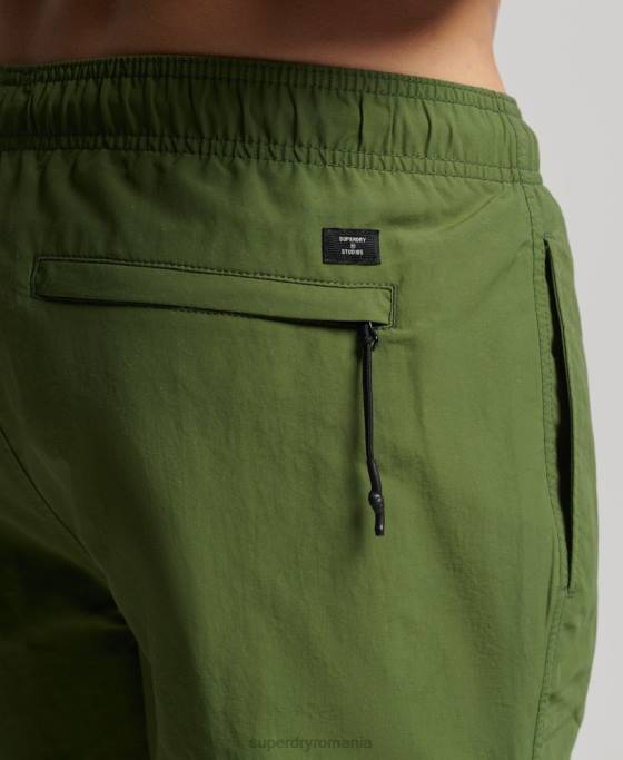 Superdry pantaloni scurți de baie reciclați studios îmbrăcăminte verde bărbați JX0Z442