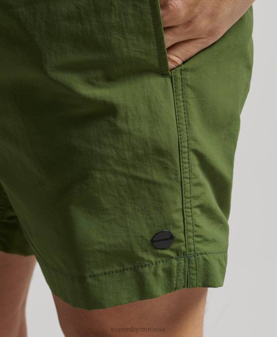 Superdry pantaloni scurți de baie reciclați studios îmbrăcăminte verde bărbați JX0Z442