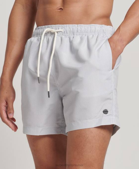 Superdry pantaloni scurți de baie reciclați îmbrăcăminte gri bărbați JX0Z12