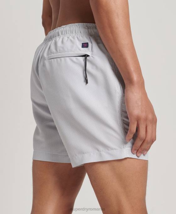 Superdry pantaloni scurți de baie reciclați îmbrăcăminte gri bărbați JX0Z12