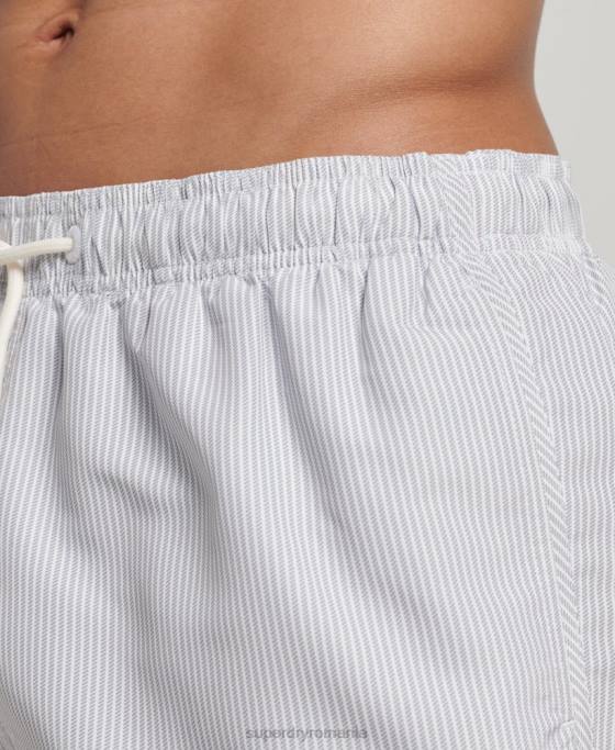 Superdry pantaloni scurți de baie reciclați îmbrăcăminte gri bărbați JX0Z12