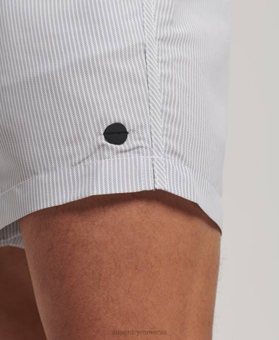 Superdry pantaloni scurți de baie reciclați îmbrăcăminte gri bărbați JX0Z12