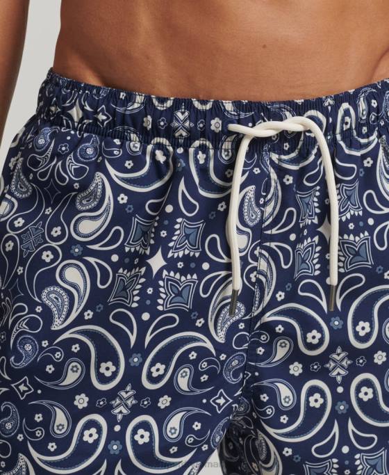 Superdry pantaloni scurți de baie reciclați îmbrăcăminte marina bărbați JX0Z408