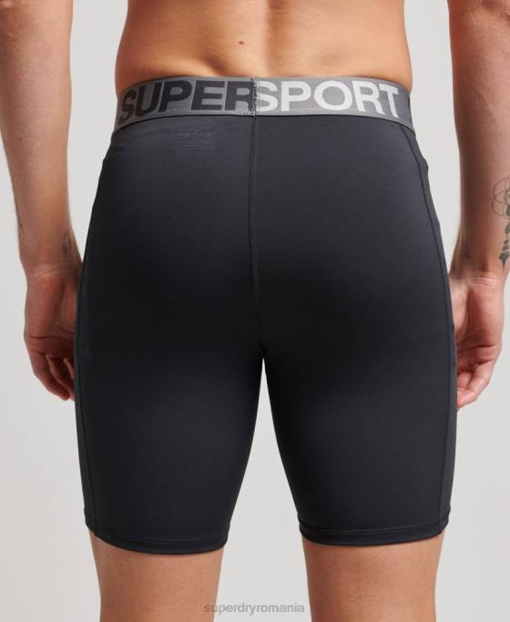Superdry pantaloni scurți de bază îmbrăcăminte negru bărbați JX0Z303