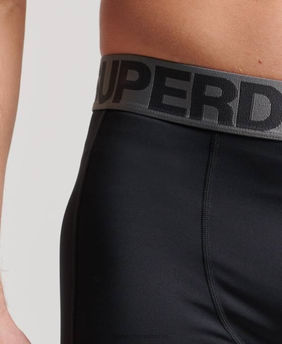 Superdry pantaloni scurți de bază îmbrăcăminte negru bărbați JX0Z303