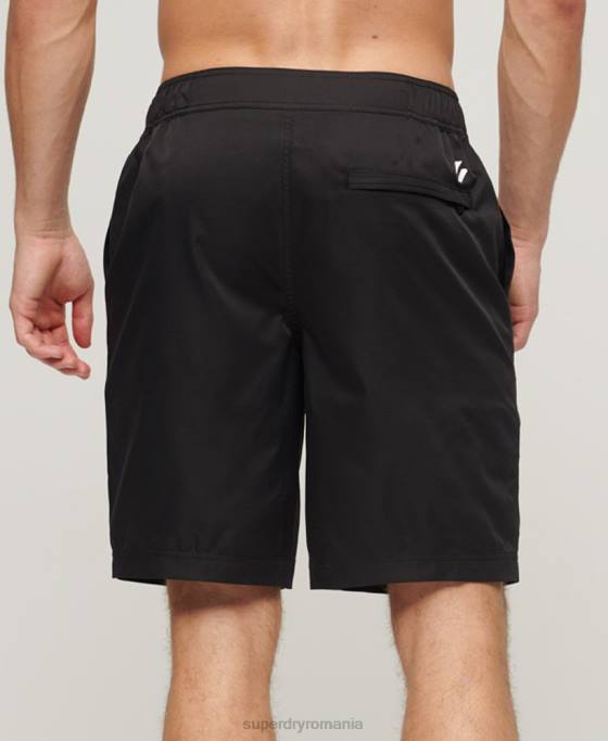 Superdry pantaloni scurți de bord reciclați îmbrăcăminte sport îmbrăcăminte negru bărbați JX0Z57