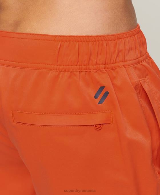 Superdry pantaloni scurți de bord reciclați îmbrăcăminte sport îmbrăcăminte portocale bărbați JX0Z13