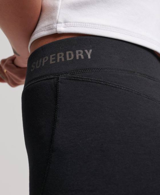 Superdry pantaloni scurți de ciclism tech îmbrăcăminte negru femei JX0Z3132