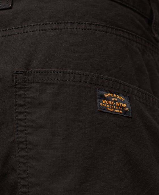 Superdry pantaloni scurți de dulgher îmbrăcăminte negru bărbați JX0Z87
