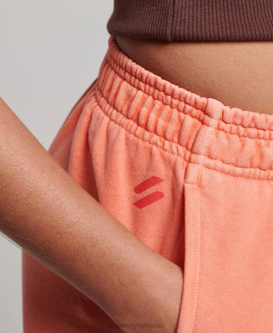 Superdry pantaloni scurți de transpirație sport de bază îmbrăcăminte coral femei JX0Z2268