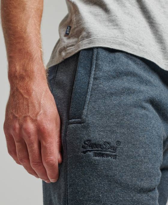 Superdry pantaloni scurți din jerseu brodat cu logo vintage îmbrăcăminte marina bărbați JX0Z319