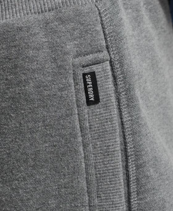 Superdry pantaloni scurți din jerseu cu logo vintage din bumbac organic îmbrăcăminte gri bărbați JX0Z330