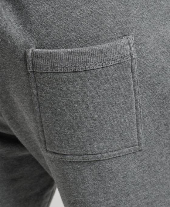 Superdry pantaloni scurți din jerseu cu logo vintage din bumbac organic îmbrăcăminte gri bărbați JX0Z330