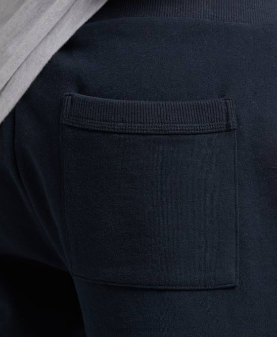 Superdry pantaloni scurți din jerseu cu logo vintage din bumbac organic îmbrăcăminte marina bărbați JX0Z310