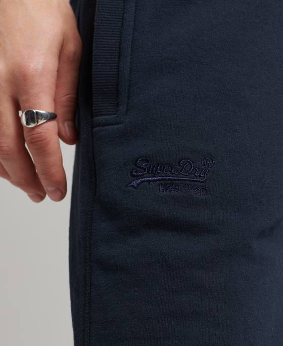 Superdry pantaloni scurți din jerseu cu logo vintage din bumbac organic îmbrăcăminte marina bărbați JX0Z310