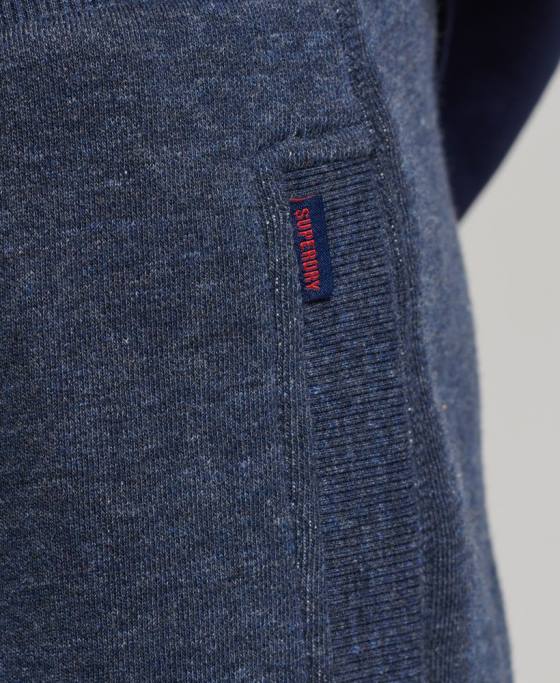 Superdry pantaloni scurți din jerseu cu logo vintage din bumbac organic îmbrăcăminte marina bărbați JX0Z311