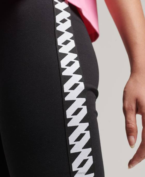 Superdry pantaloni scurți elastic cu logo îmbrăcăminte negru femei JX0Z3123