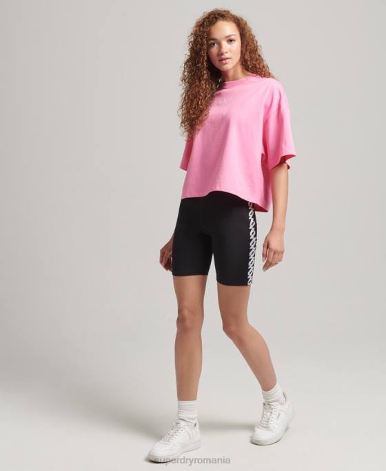 Superdry pantaloni scurți elastic cu logo îmbrăcăminte negru femei JX0Z3123