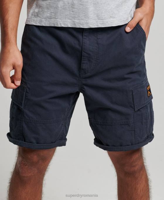 Superdry pantaloni scurți grei cargo din bumbac organic îmbrăcăminte marina bărbați JX0Z262