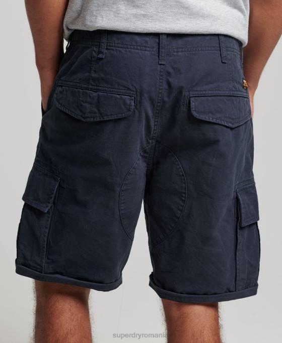 Superdry pantaloni scurți grei cargo din bumbac organic îmbrăcăminte marina bărbați JX0Z262