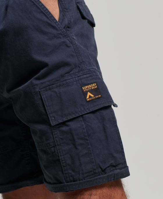 Superdry pantaloni scurți grei cargo din bumbac organic îmbrăcăminte marina bărbați JX0Z262