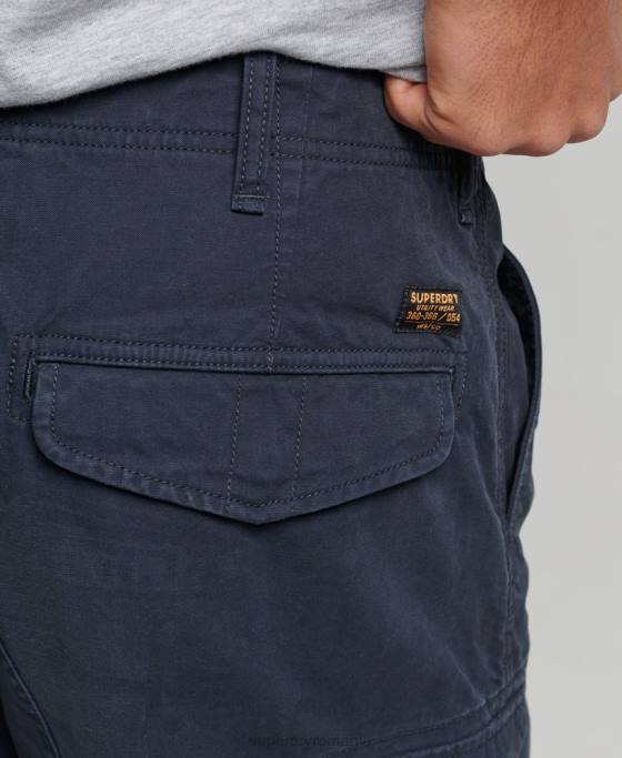 Superdry pantaloni scurți grei cargo din bumbac organic îmbrăcăminte marina bărbați JX0Z262
