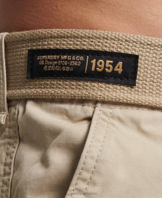 Superdry pantaloni scurți grei cargo din bumbac organic îmbrăcăminte maro bărbați JX0Z269