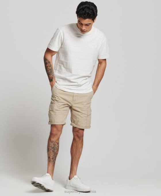 Superdry pantaloni scurți grei cargo din bumbac organic îmbrăcăminte maro bărbați JX0Z269