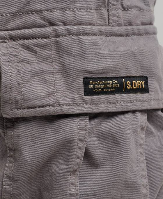 Superdry pantaloni scurți grei din bumbac organic vintage core cargo îmbrăcăminte gri bărbați JX0Z335