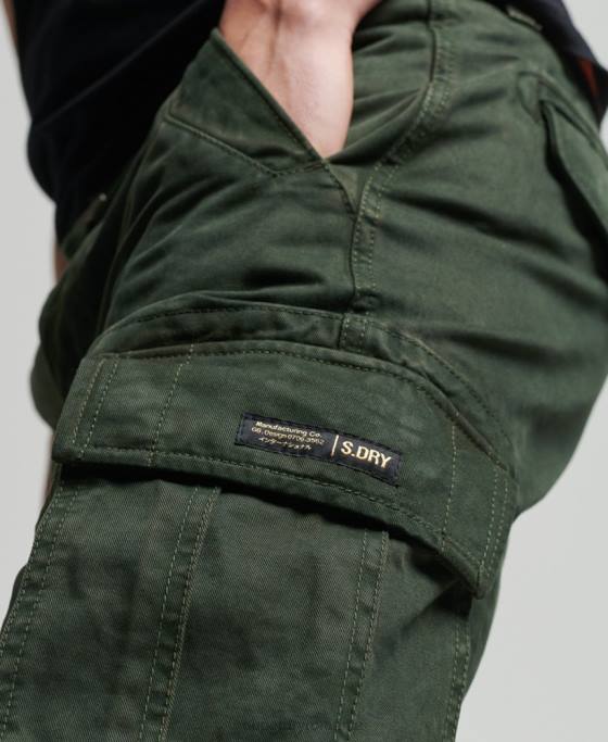 Superdry pantaloni scurți grei din bumbac organic vintage core cargo îmbrăcăminte verde bărbați JX0Z350