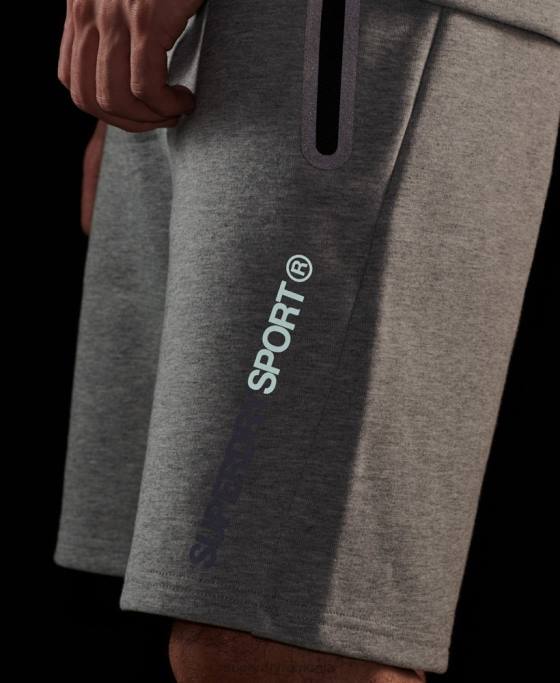 Superdry pantaloni scurți gymtech îmbrăcăminte gri bărbați JX0Z283