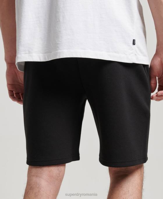 Superdry pantaloni scurți gymtech îmbrăcăminte negru bărbați JX0Z315