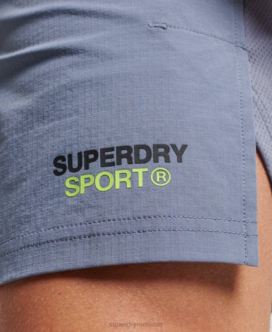 Superdry pantaloni scurți hibrid tren îmbrăcăminte Violet bărbați JX0Z1408