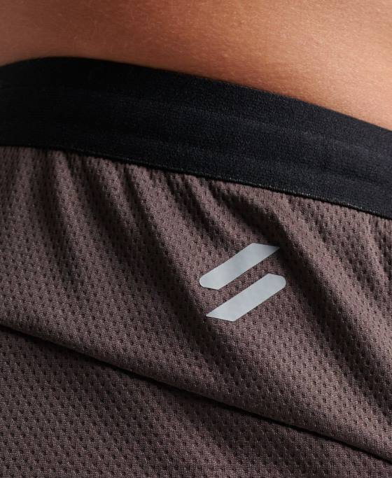 Superdry pantaloni scurți hibrid tren îmbrăcăminte gri bărbați JX0Z1409