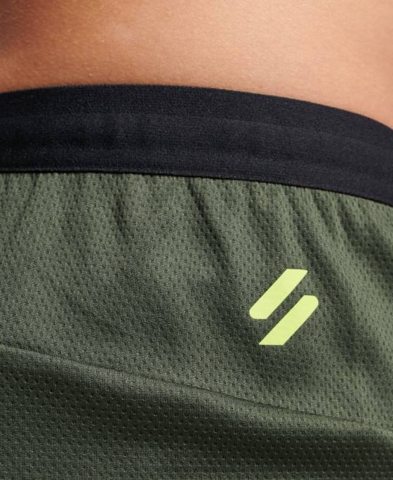 Superdry pantaloni scurți hibrid tren îmbrăcăminte verde bărbați JX0Z1412