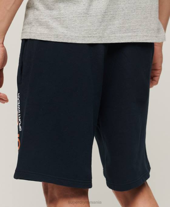 Superdry pantaloni scurți largi de îmbrăcăminte sport îmbrăcăminte marina bărbați JX0Z296