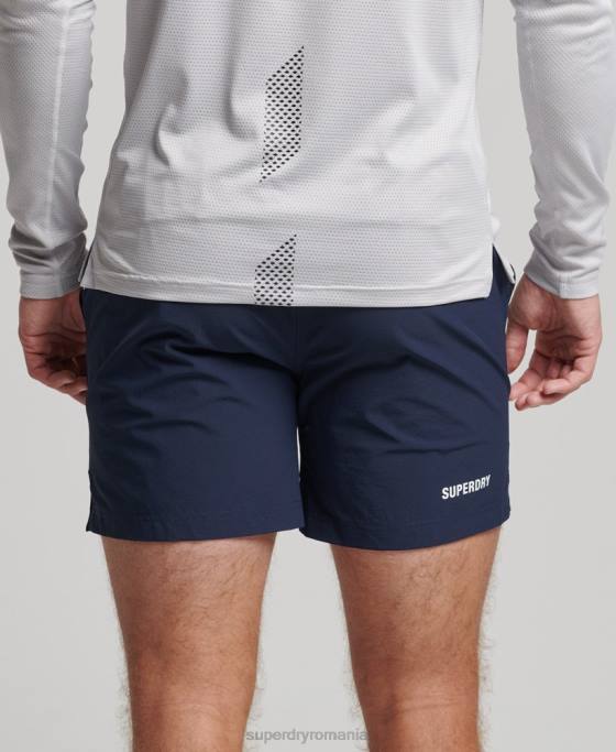 Superdry pantaloni scurți multi sport de bază îmbrăcăminte marina bărbați JX0Z5385