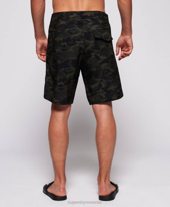 Superdry pantaloni scurți pentru apă adâncă îmbrăcăminte verde bărbați JX0Z449