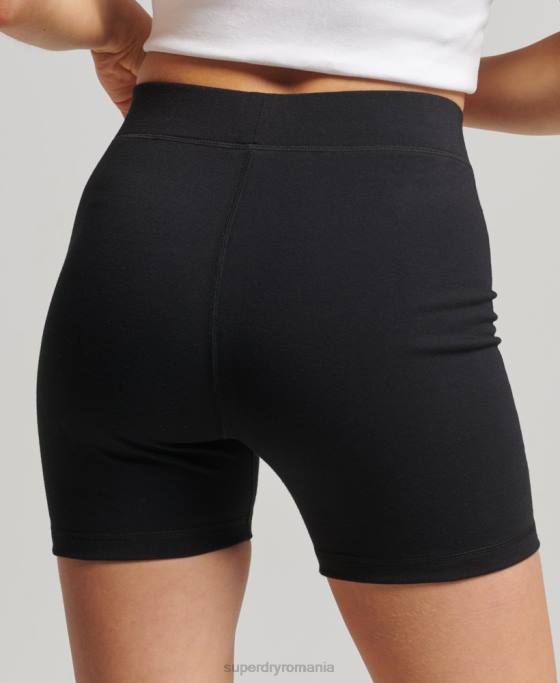Superdry pantaloni scurți pentru ciclul sport code core îmbrăcăminte negru femei JX0Z3127