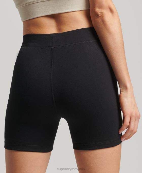Superdry pantaloni scurți pentru ciclul sport code core îmbrăcăminte negru femei JX0Z3131