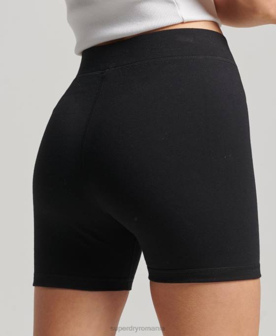 Superdry pantaloni scurți pentru ciclul sport code core îmbrăcăminte negru femei JX0Z3133