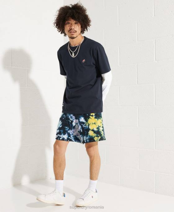 Superdry pantaloni scurți pentru transpirație tie colorate îmbrăcăminte multi bărbați JX0Z337
