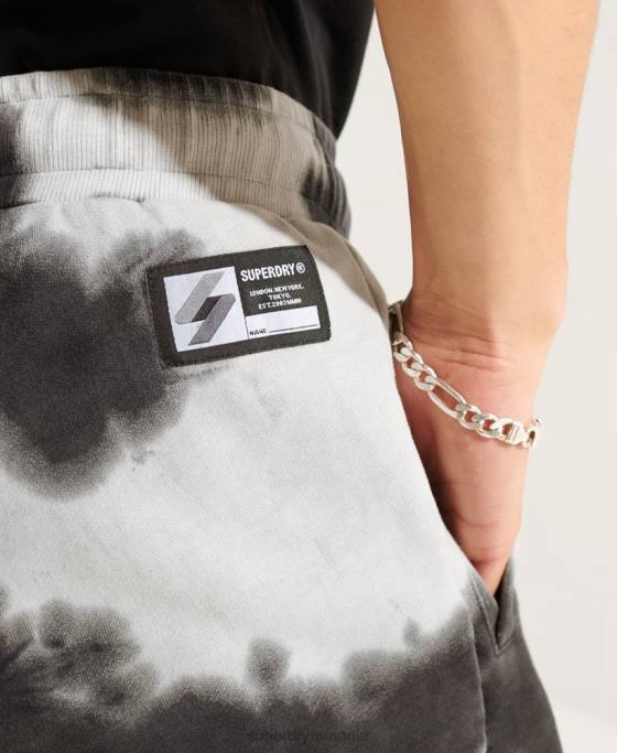 Superdry pantaloni scurți pentru transpirație tie colorate îmbrăcăminte negru femei JX0Z3167