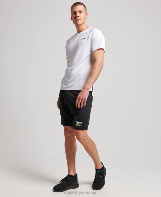 Superdry pantaloni scurți relaxați de bază îmbrăcăminte negru bărbați JX0Z1411