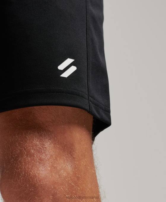 Superdry pantaloni scurți relaxați de bază îmbrăcăminte negru bărbați JX0Z316